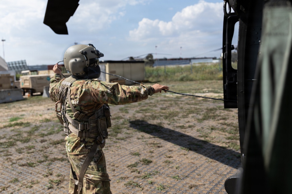 1st Combat Aviation Brigade conducts flight operations at MKAB, Romania