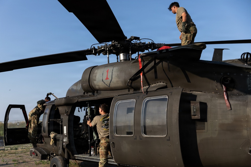 1st Combat Aviation Brigade conducts flight operations at MKAB, Romania