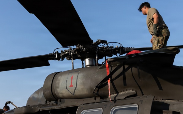 1st Combat Aviation Brigade conducts flight operations at MKAB, Romania