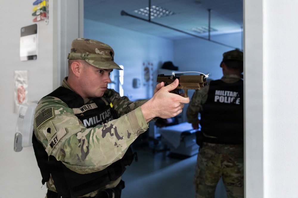 2228th Military Police Company conduct active shooter training at MKAB, Romania