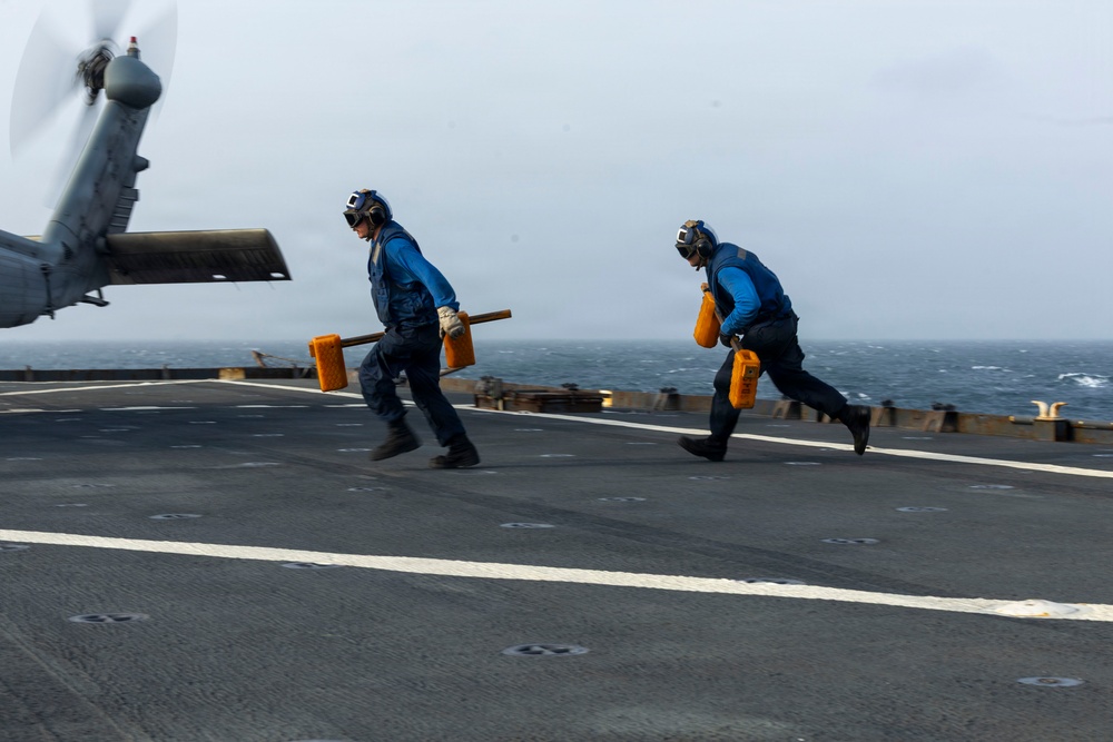 USS Comstock Conducts Flight Quarters