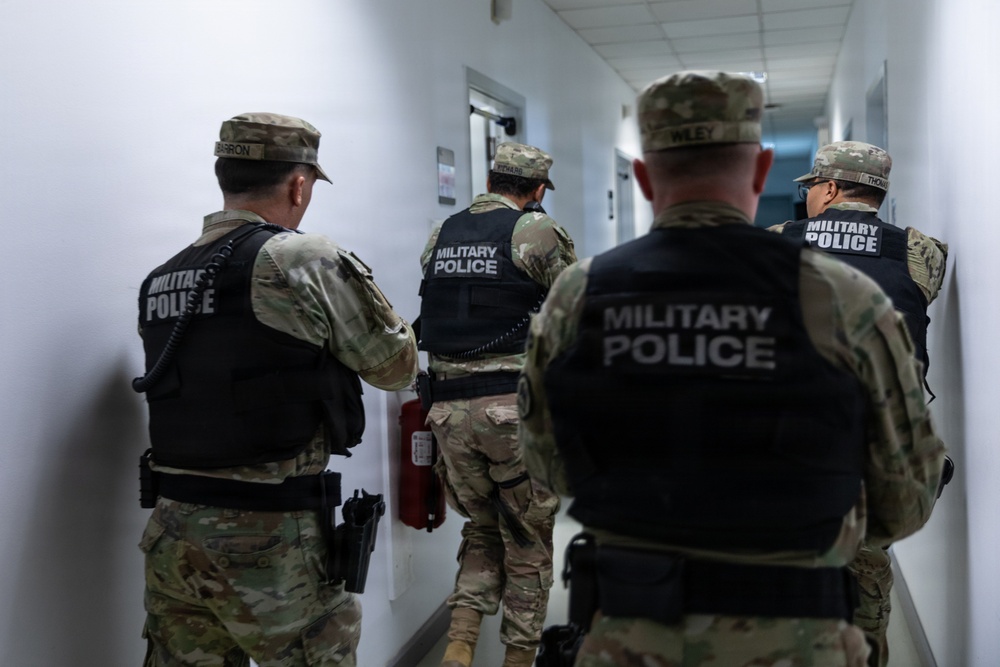2228th Military Police Company conduct active shooter training at MKAB, Romania