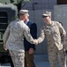 Brigadier General Kevin Collins, commanding general, Marine Corps Logistics Command, meets with civilian-Marines and tours facilities at Production Plant Barstow
