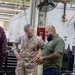 Brigadier General Kevin Collins, commanding general, Marine Corps Logistics Command, meets with civilian-Marines and tours facilities at Production Plant Barstow