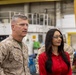 Brigadier General Kevin Collins, commanding general, Marine Corps Logistics Command, meets with civilian-Marines and tours facilities at Production Plant Barstow