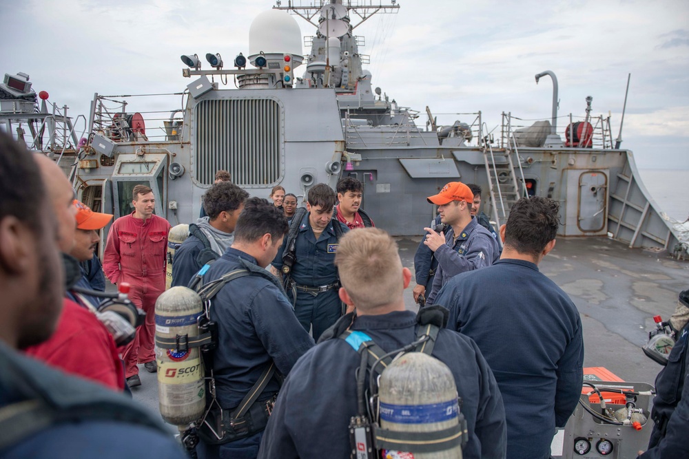 USS Mahan Damage Control Training