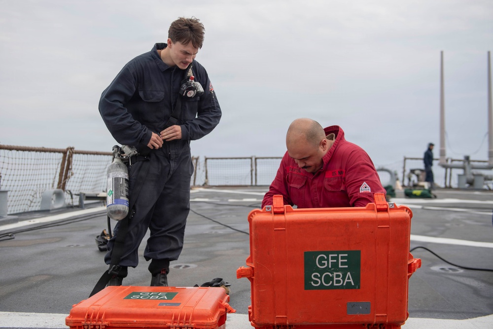 USS Mahan Damage Control Training