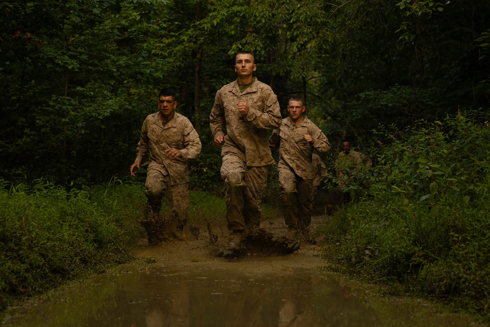 Alpha and Delta Company Complete the Montford Point Challenge Course at OCS