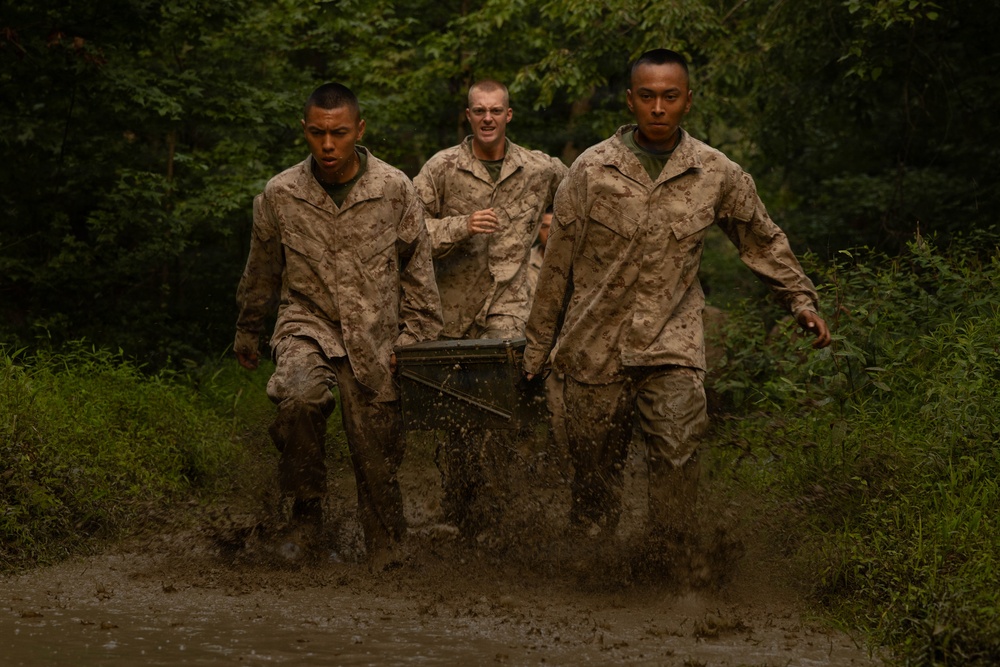 Alpha and Delta Company Complete the Montford Point Challenge Course at OCS