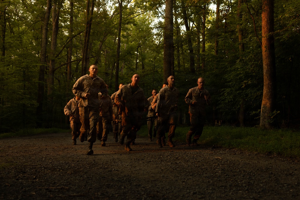 Alpha and Delta Company Complete the Montford Point Challenge Course at OCS