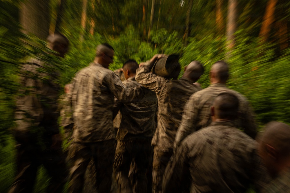 Alpha and Delta Company Complete the Montford Point Challenge Course at OCS