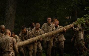 Alpha and Delta Company Complete the Montford Point Challenge Course at OCS