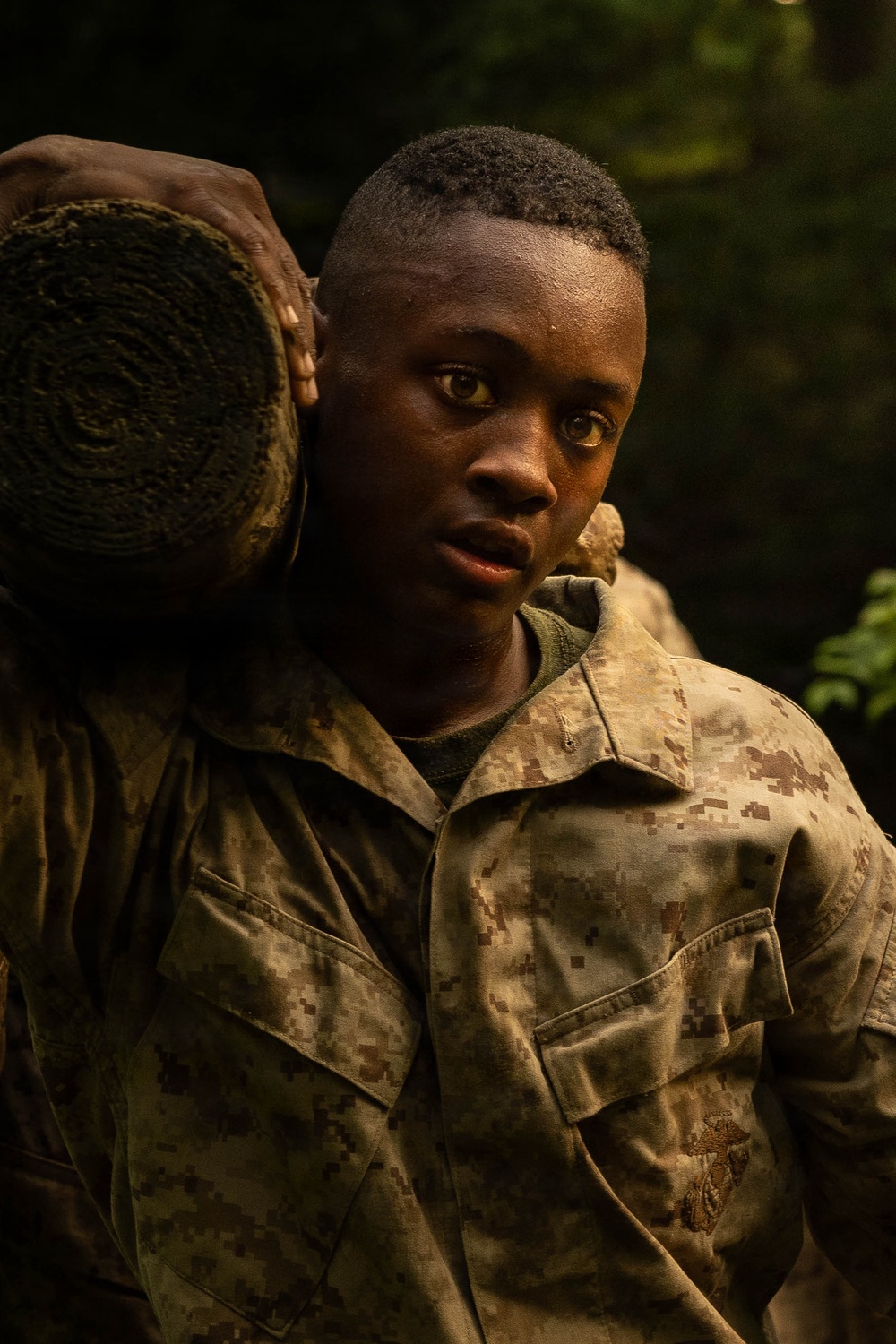 Alpha and Delta Company Complete the Montford Point Challenge Course at OCS