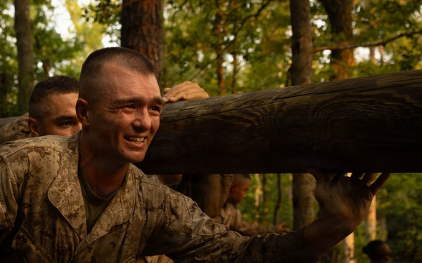 Alpha and Delta Company Complete the Montford Point Challenge Course at OCS
