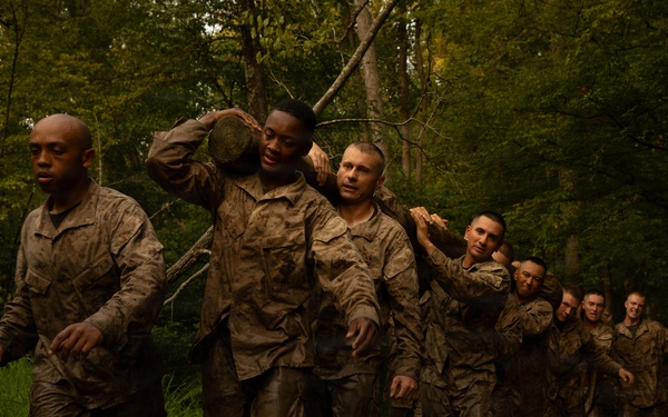 Alpha and Delta Company Complete the Montford Point Challenge Course at OCS