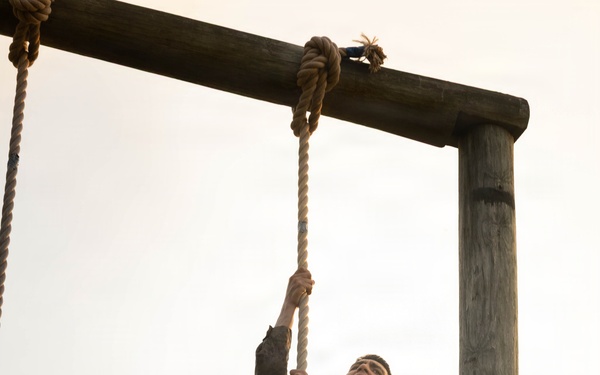 Alpha and Delta Company Complete the Montford Point Challenge Course at OCS