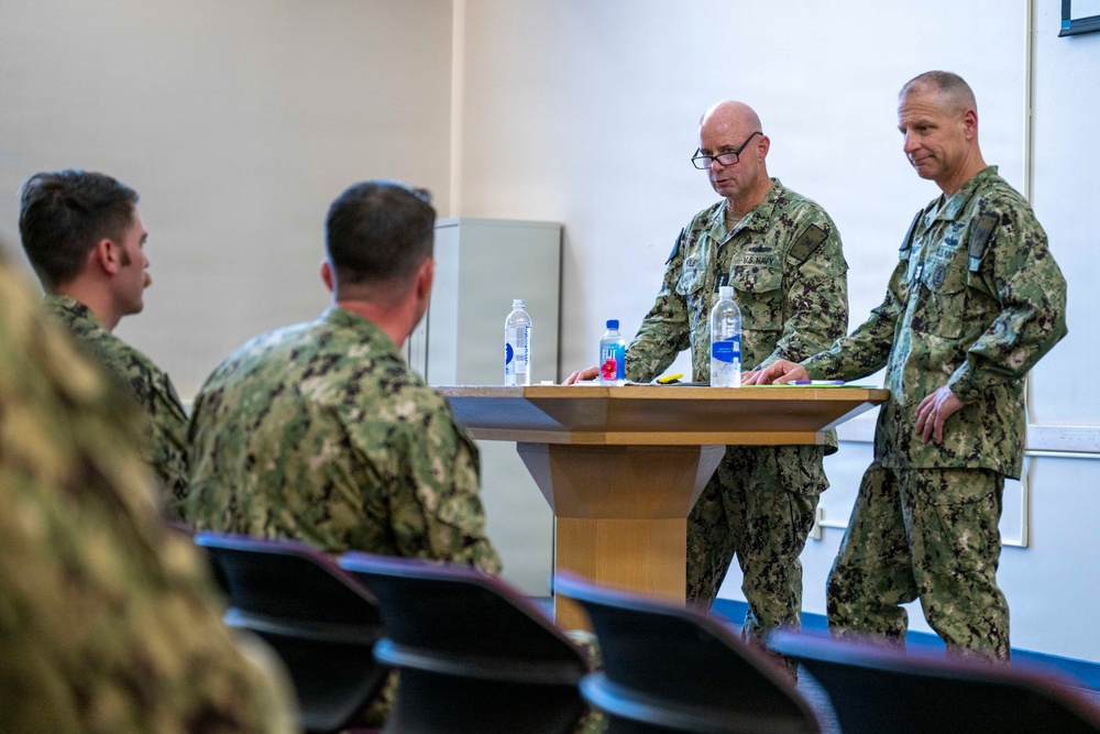 VCNO Visits Recruit Training Command