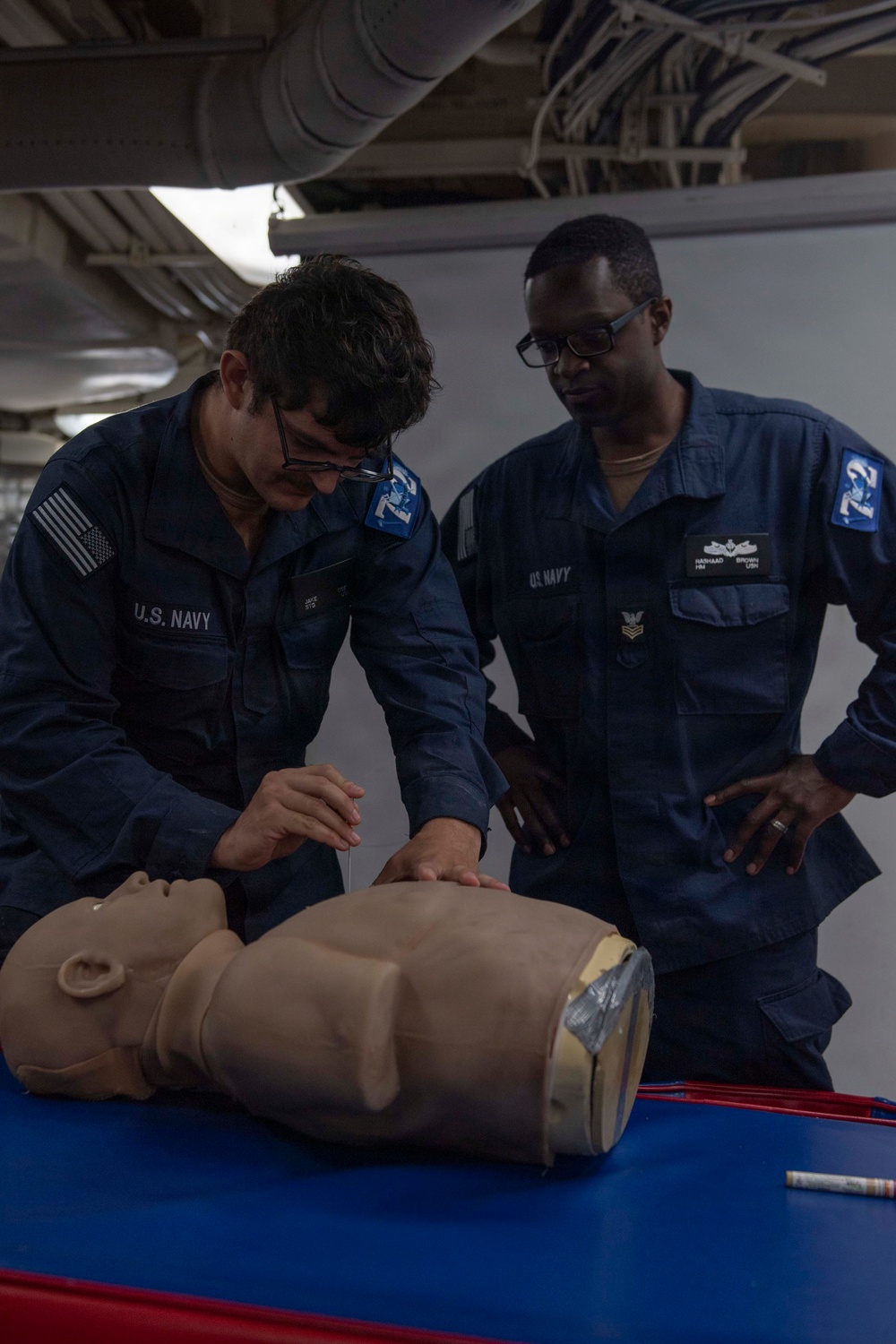 USS Mahan Conducts Tactical Combat Casualty Care Training
