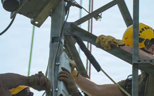 213th EIS communications work