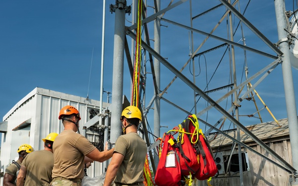 213th EIS communications work