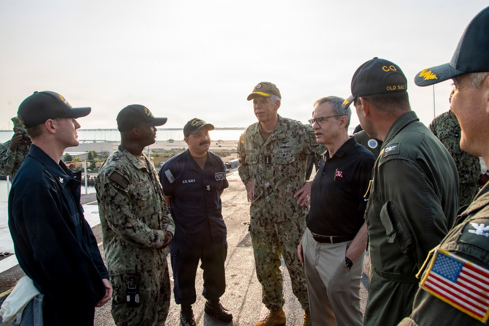 PTDO Under Secretary of the Navy visits USS Nimitz (CVN 68)