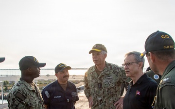 PTDO Under Secretary of the Navy visits USS Nimitz (CVN 68)