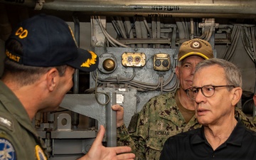 PTDO Under Secretary of the Navy visits USS Nimitz (CVN 68)