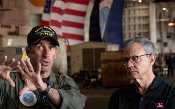 PTDO Under Secretary of the Navy visits USS Nimitz (CVN 68)