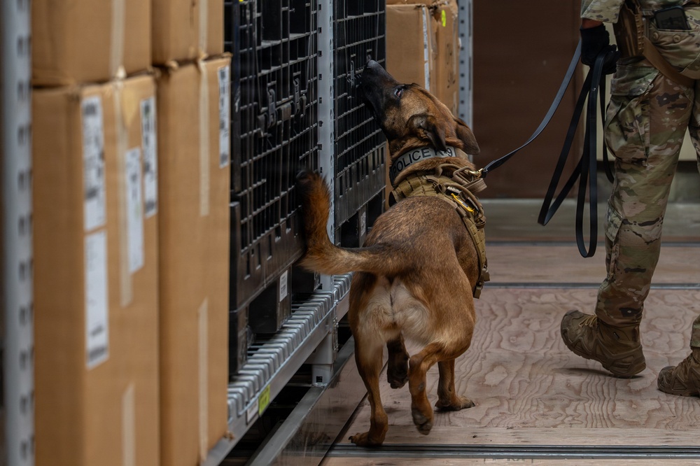 341st SFS K-9 team enhances explosive detection readiness with interagency partners