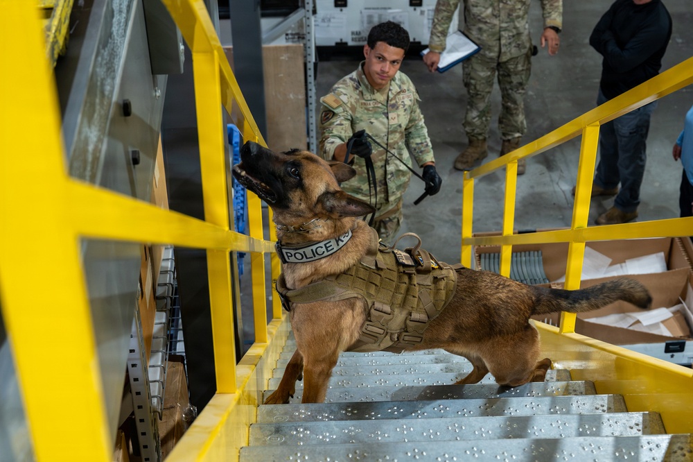 341st SFS K-9 team enhances explosive detection readiness with interagency partners