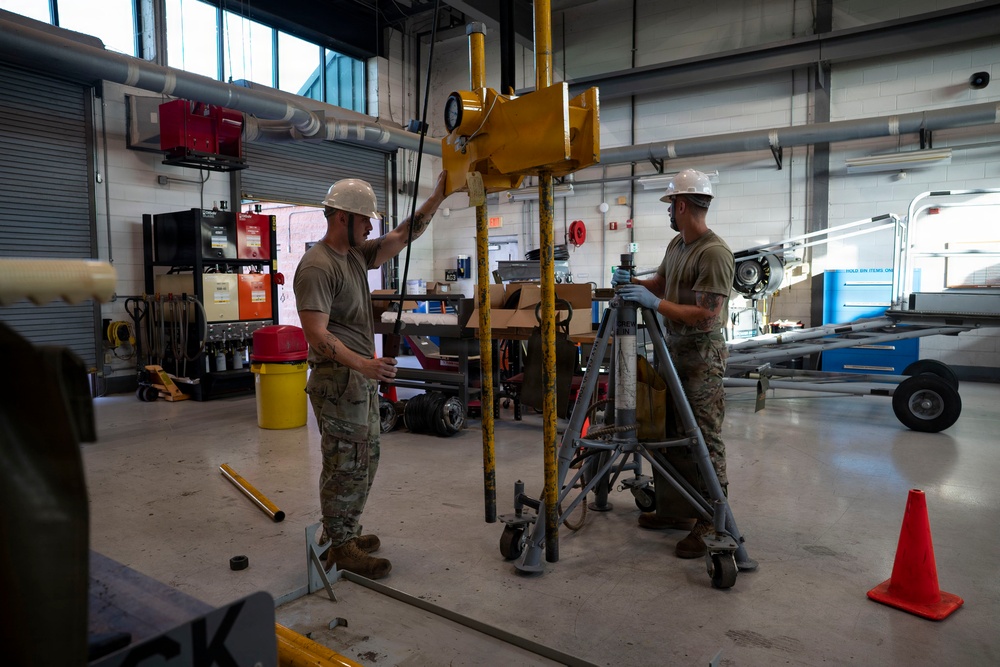 Supporting the mission from the ground up: 165th Maintenance Squadron performs routine AGE inspections