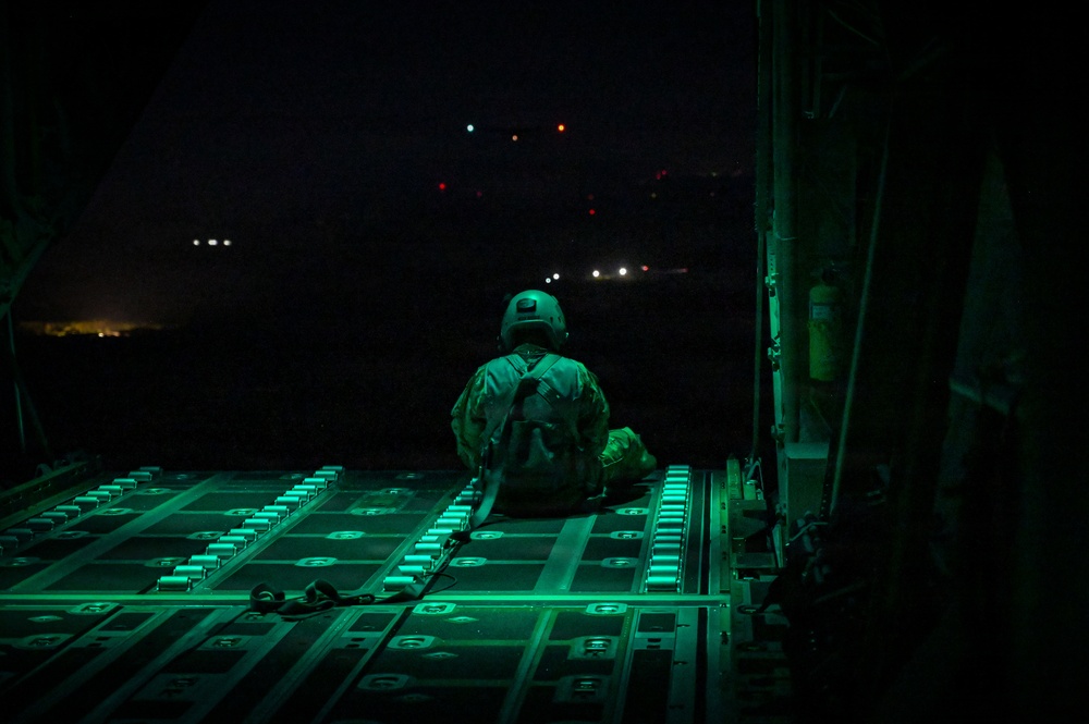 165th Airlift Wing builds tactical airlift readiness through formation flight and combat offload training