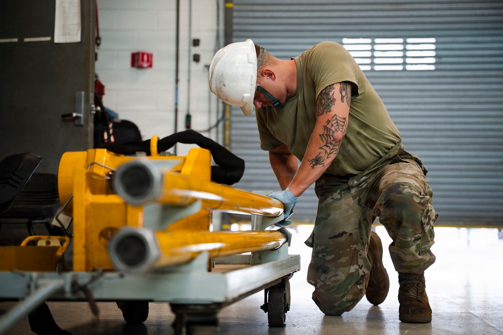 Supporting the mission from the ground up: 165th Maintenance Squadron performs routine AGE inspections