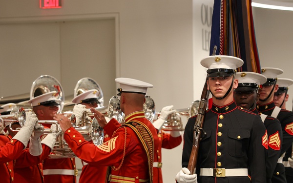Lt. Gen. Andrew M. Niebel hosts Mr. Robert Ruark at Marine Barracks Washington's Sunset Parade