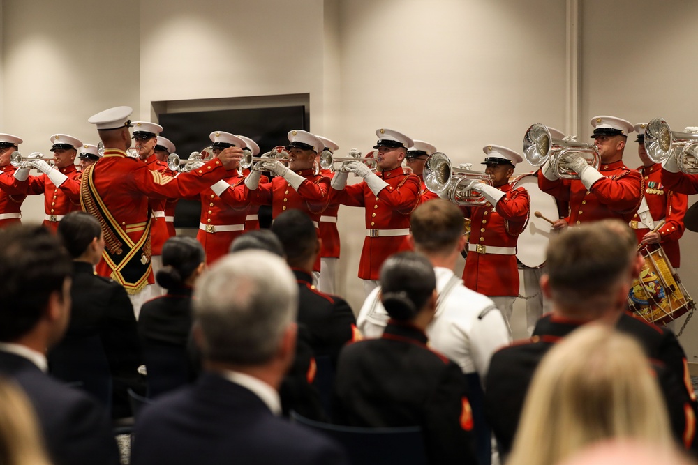 Lt. Gen. Andrew M. Niebel hosts Mr. Robert Ruark at Marine Barracks Washington's Sunset Parade