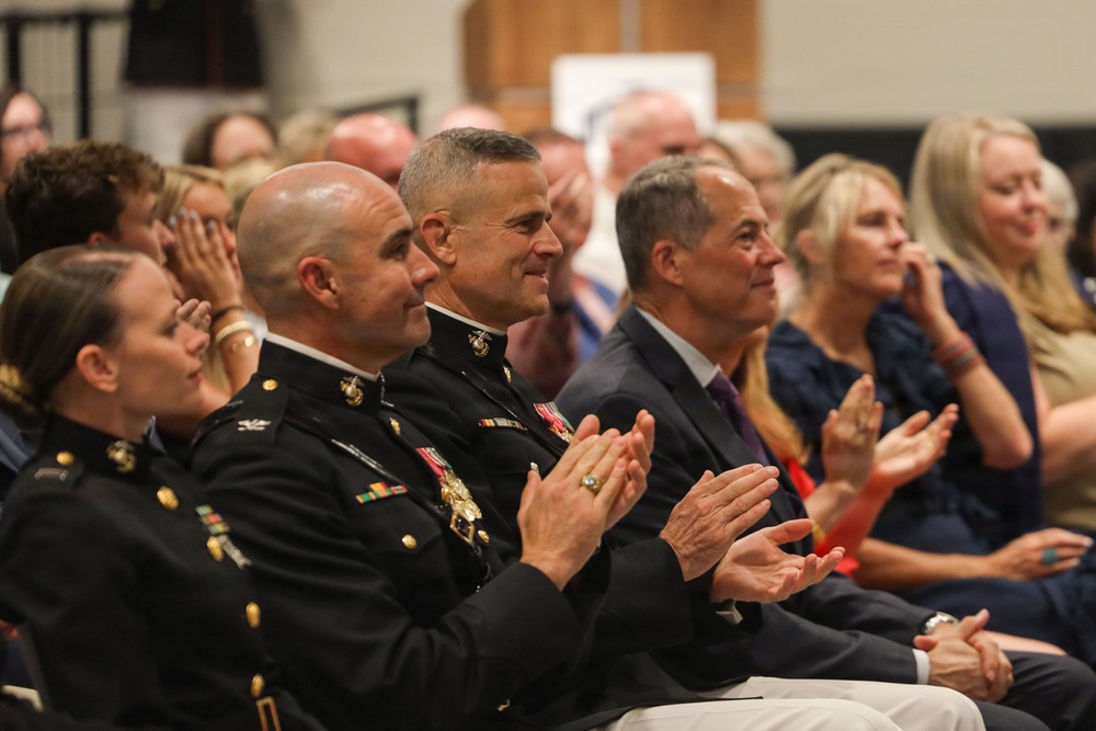 Lt. Gen. Andrew M. Niebel hosts Mr. Robert Ruark at Marine Barracks Washington's Sunset Parade