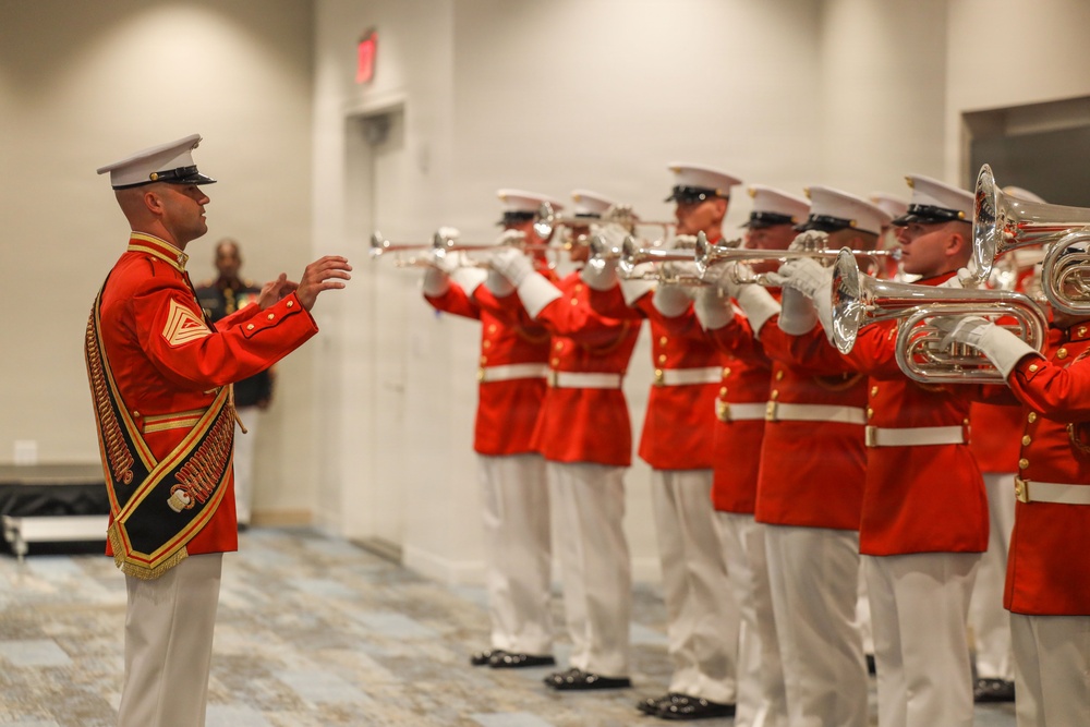 Lt. Gen. Andrew M. Niebel hosts Mr. Robert Ruark at Marine Barracks Washington's Sunset Parade