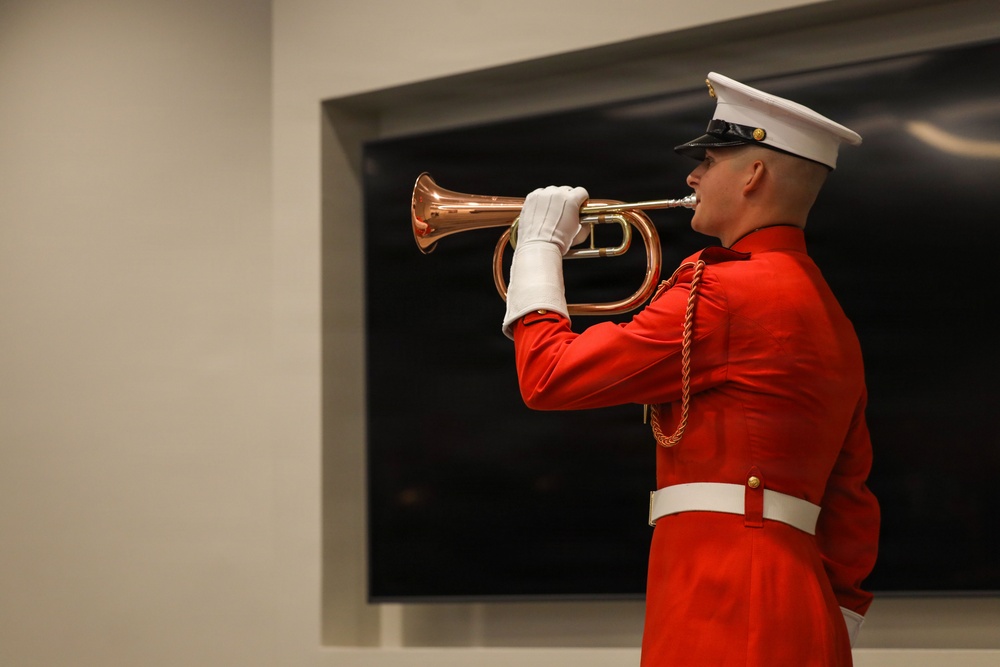 Lt. Gen. Andrew M. Niebel hosts Mr. Robert Ruark at Marine Barracks Washington's Sunset Parade