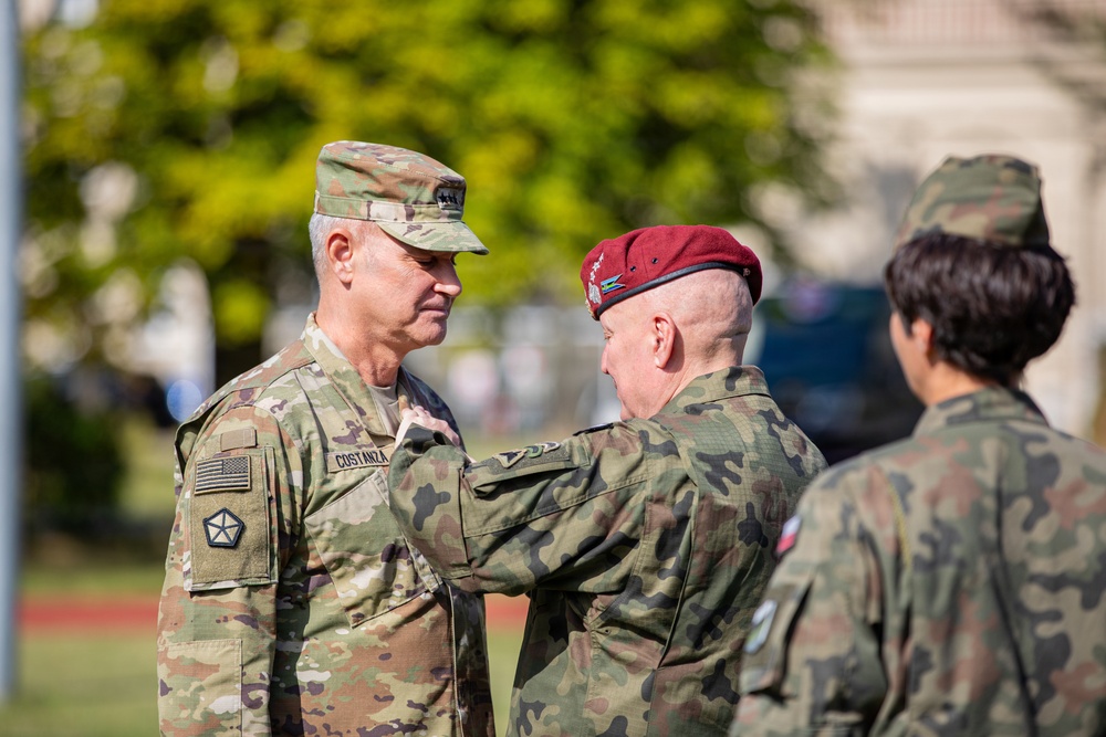 U.S. Army V Corps hosts an Award Ceremony at Camp Kosciuszko