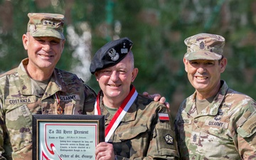U.S. Army V Corps hosts award ceremony at Camp Kosciuszko, Poland