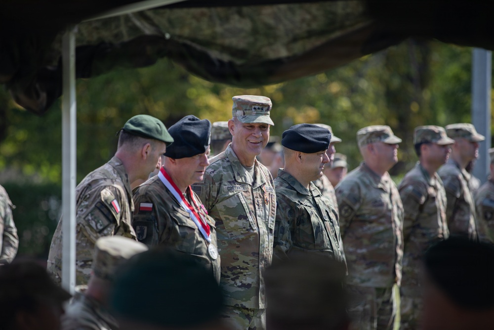 U.S. Army V Corps hosts Victory Honors Ceremony at Camp Kosciuszko, Poland