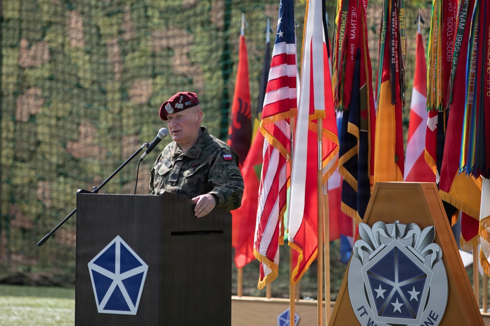 U.S. Army V Corps hosts Victory Honors Ceremony at Camp Kosciuszko, Poland