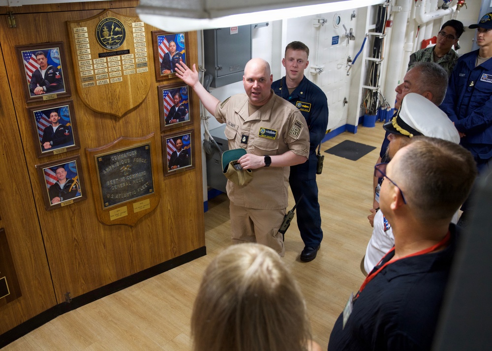 USS Mount Whitney Hosts Ship Tour in Gaeta, Italy