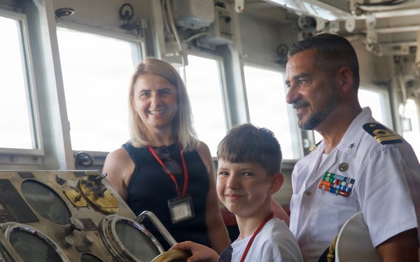 USS Mount Whitney Hosts a Ship Tour in Gaeta, Italy