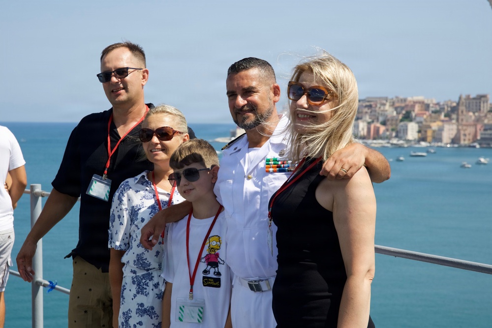 USS Mount Whitney Hosts Ship Tour in Gaeta, Italy