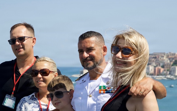 USS Mount Whitney Hosts Ship Tour in Gaeta, Italy
