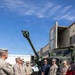 Brigadier General Kevin Collins, commanding general, Marine Corps Logistics Command tours facilities at Production Plant Barstow, California.