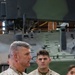 Brigadier General Kevin Collins, commanding general, Marine Corps Logistics Command tours facilities at Production Plant Barstow, California.