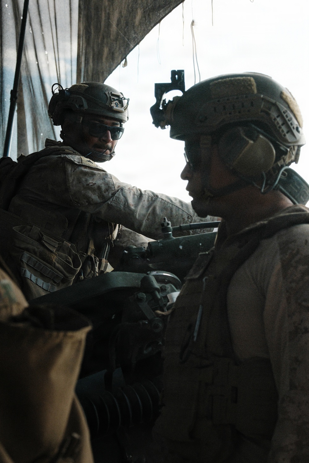 Marines with 1st Battalion, 11th Marine Regiment sling rounds during FSCEX