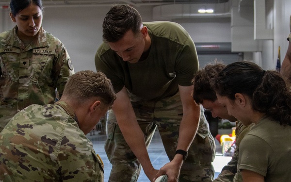338th QM TADC prep parachutes for air drop